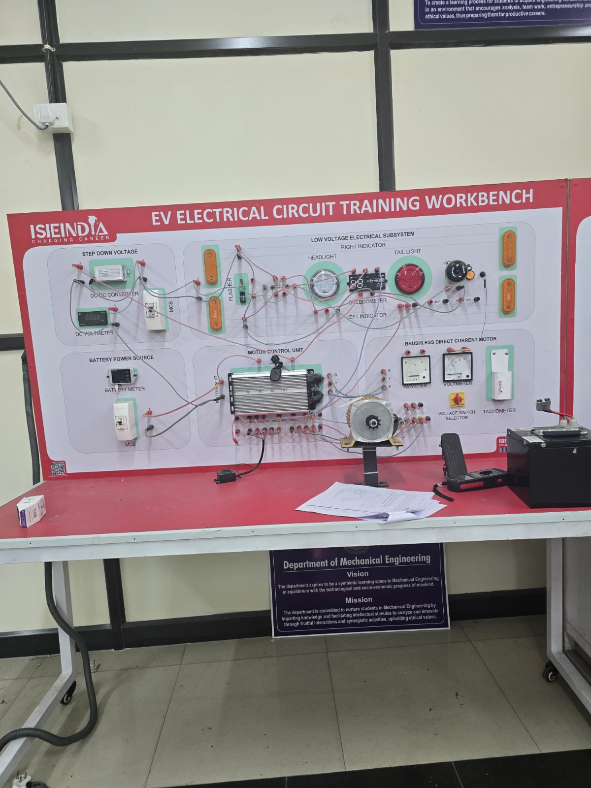 EV Electrical Circuit Training Workbench